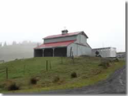 Barn on hill