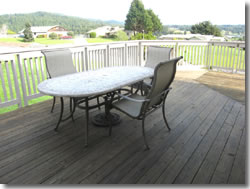 Deck with chairs
