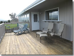 Deck with seating