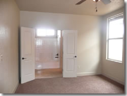 Master bedroom and bath